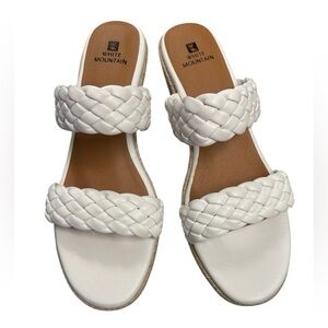 White Mountain Salvadora Women's Espadrille Wedge Sandals size 10 NWOT